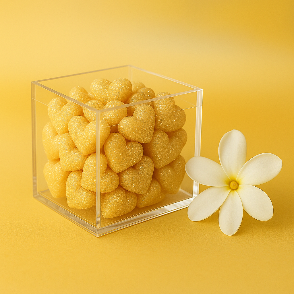 Minis coeurs de gommage Monoï des îles